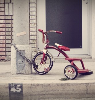 Red tricycle