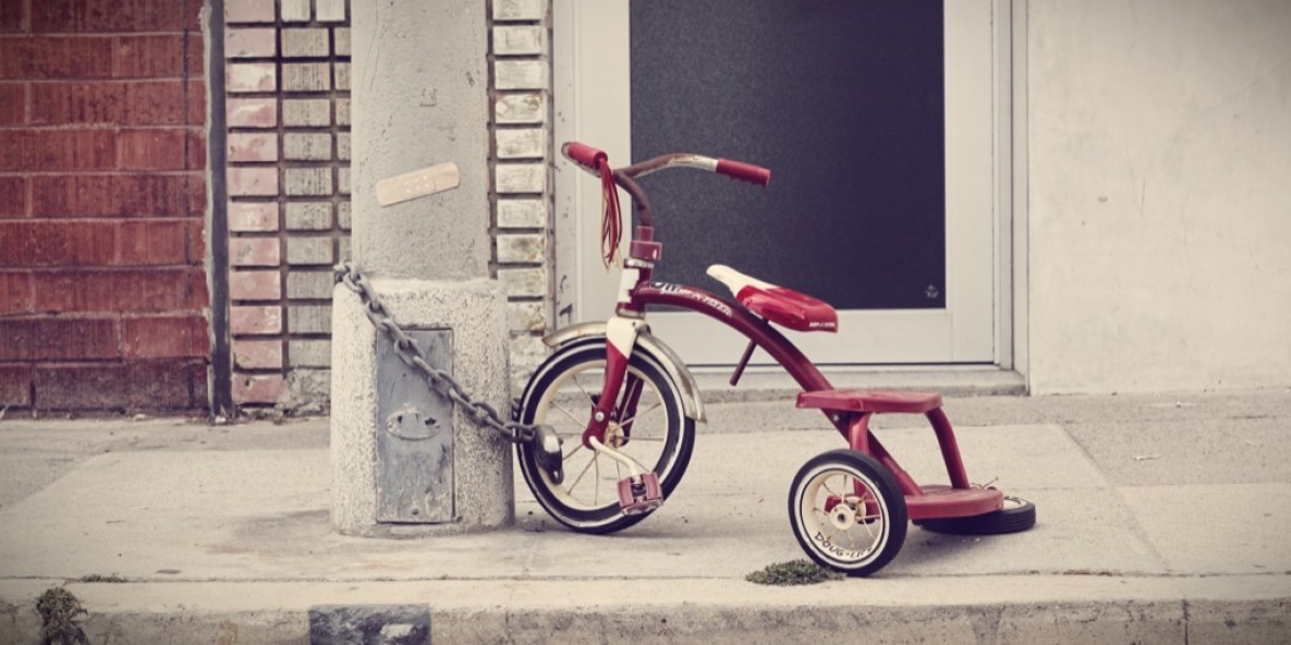 Red tricycle